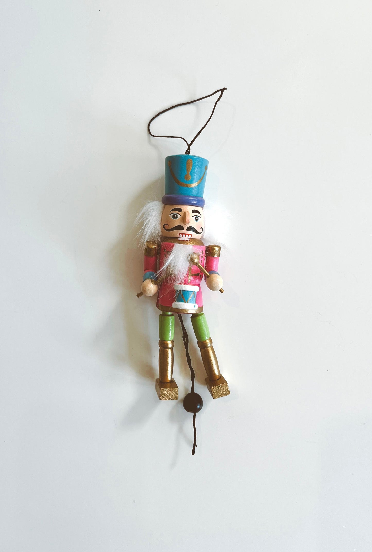 Wooden Nutcracker Puppet Ornament at