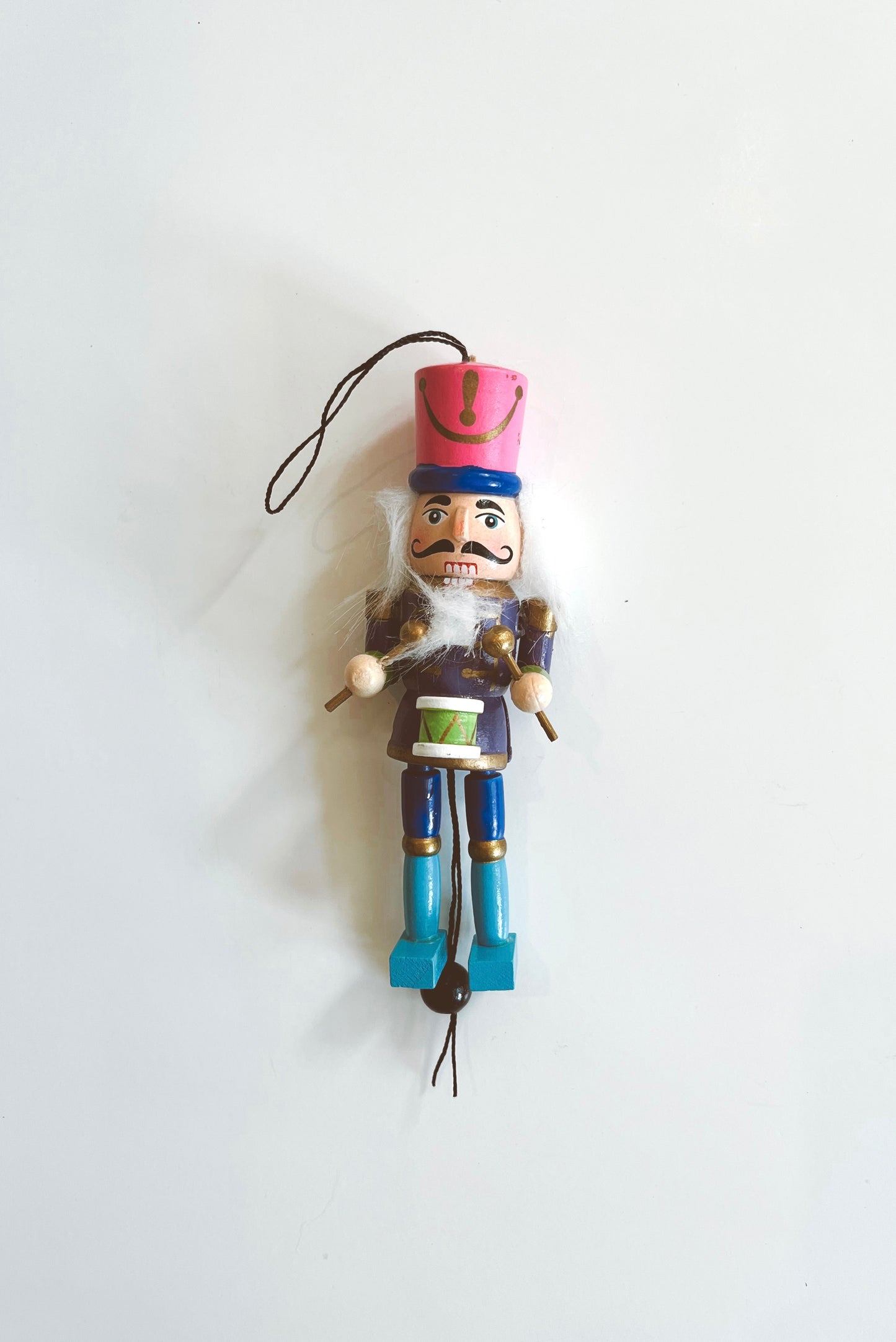 Wooden Nutcracker Puppet Ornament at