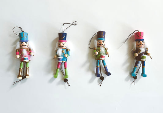 Wooden Nutcracker Puppet Ornament  at