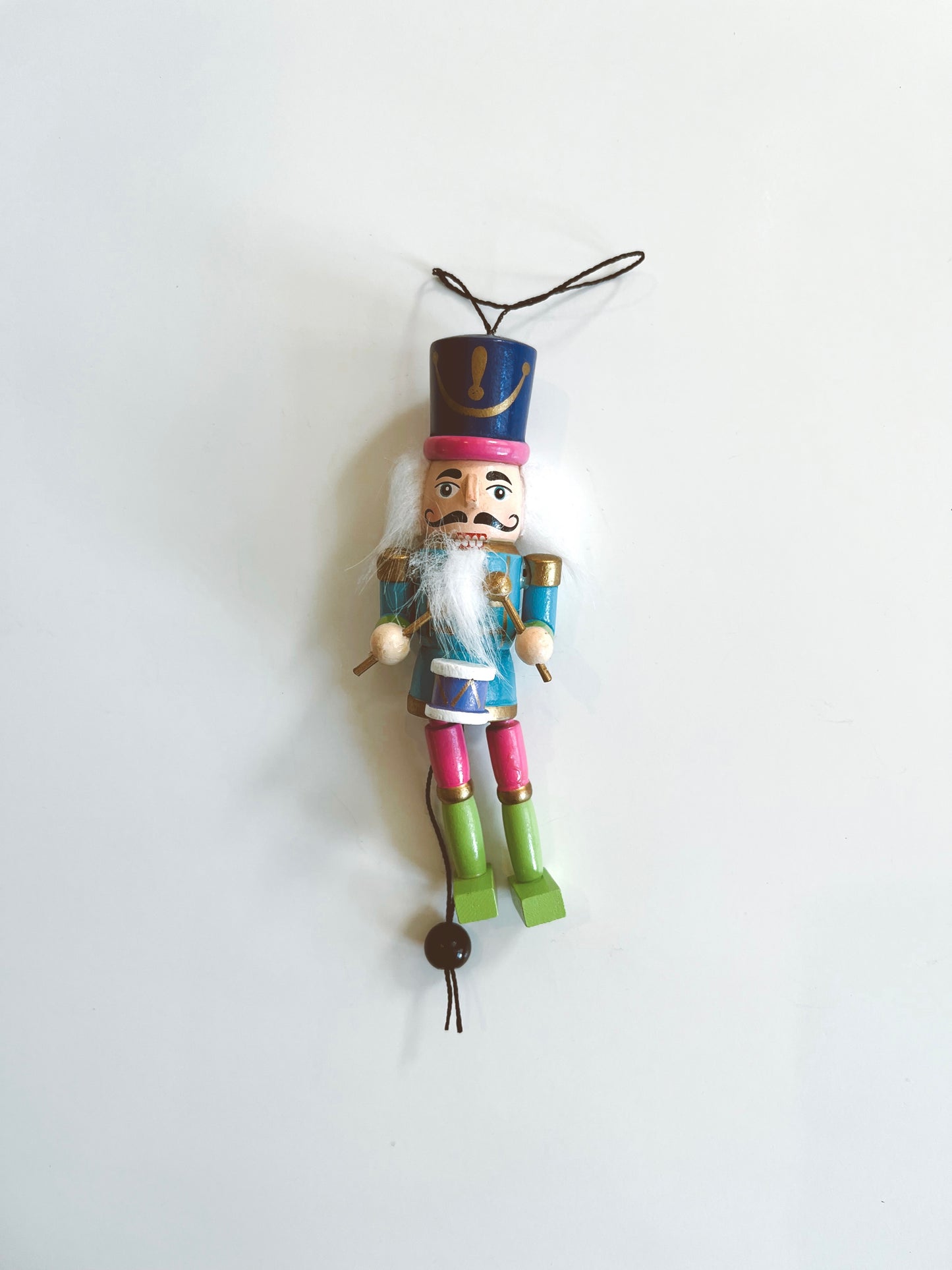 Wooden Nutcracker Puppet Ornament at