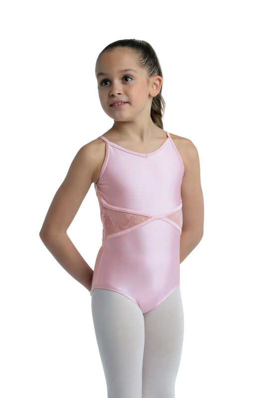 Kids Angelina Camisole Leotard With Lace Inserts