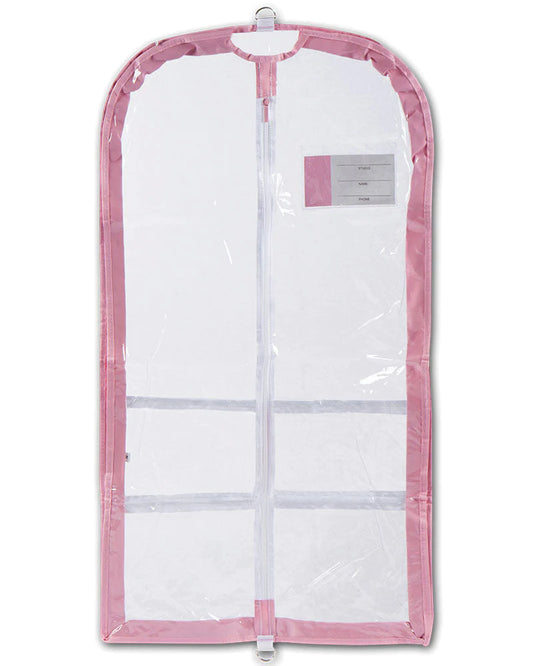 Long Length Clear Pink Garment Bags