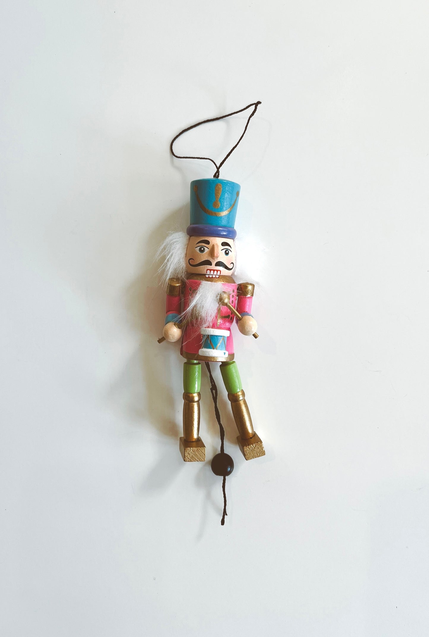 Wooden Nutcracker Puppet Ornament  at