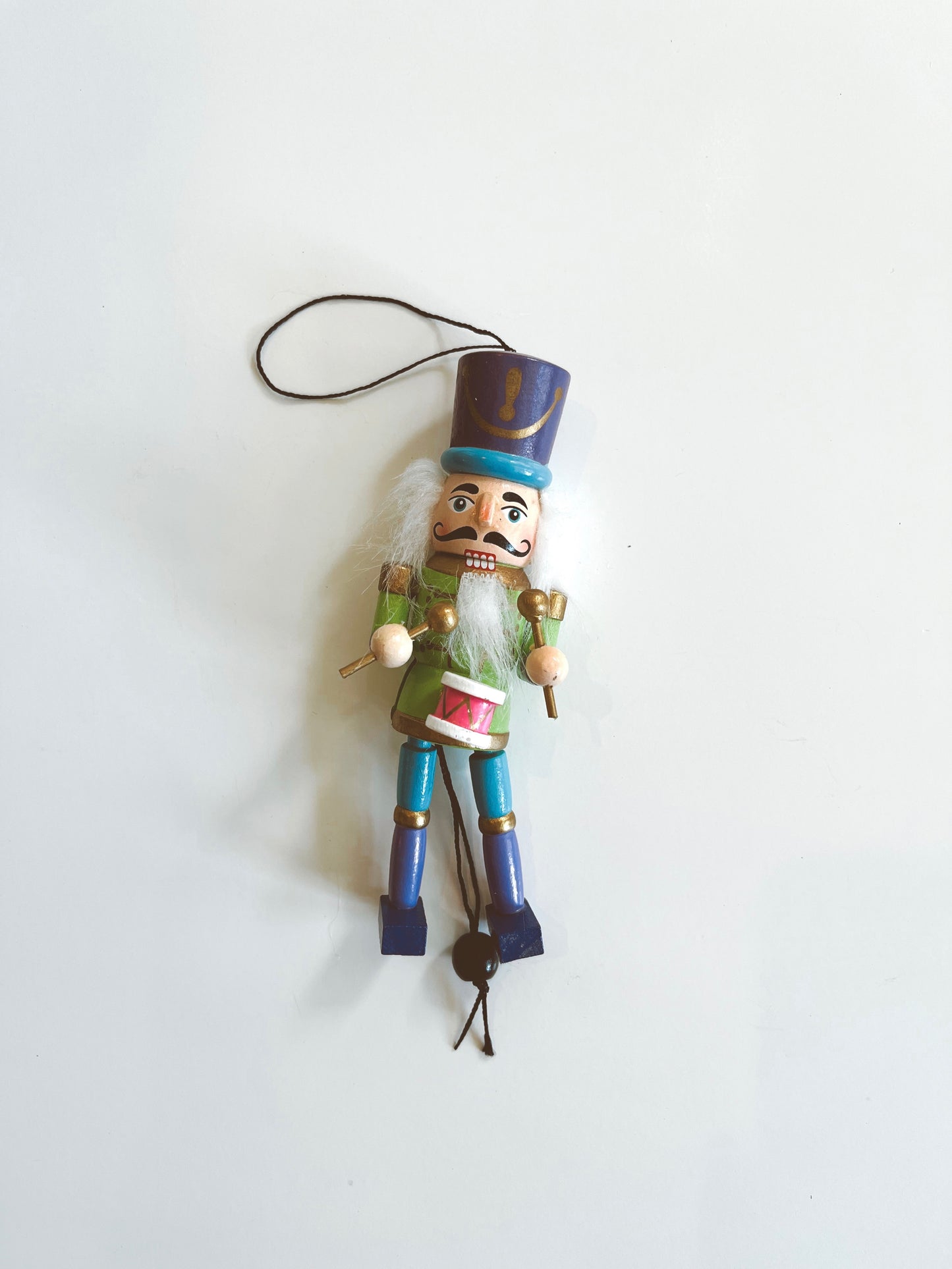 Wooden Nutcracker Puppet Ornament  at